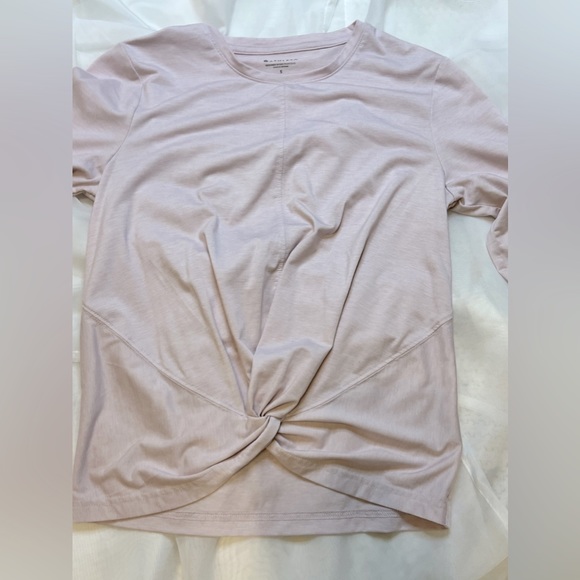Athleta Essence Twist Light Pink Long Sleeved Top - Picture 6 of 10
